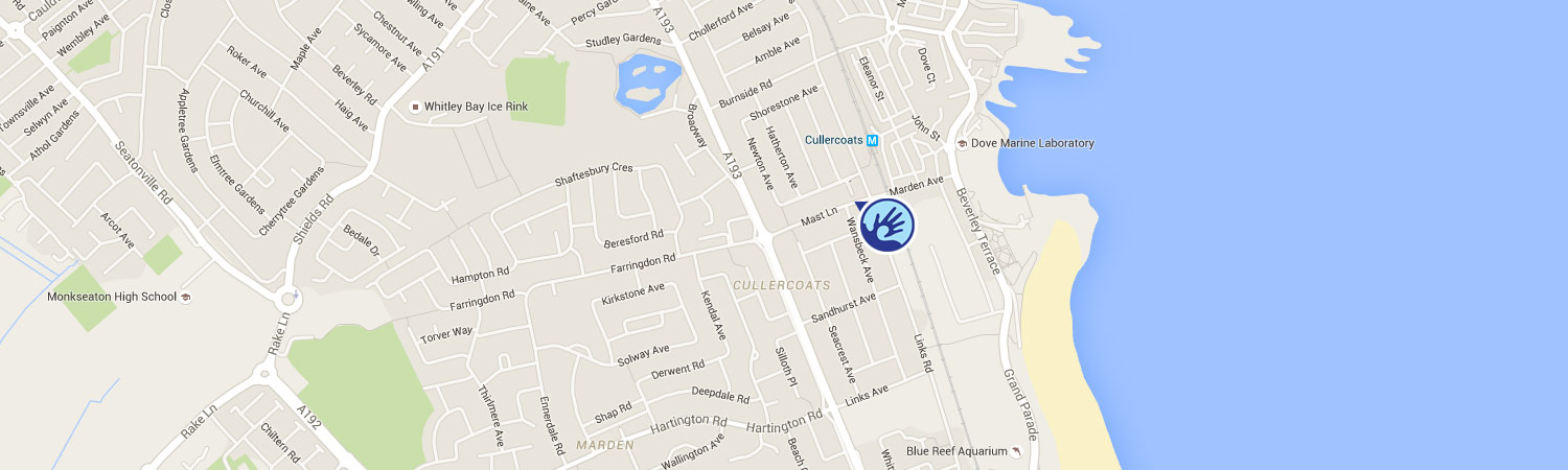 Map of Cullercoats Chiropractic